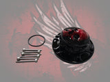 23.5+ ancient skull themed fuel cap assembly