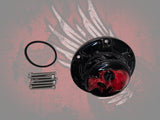 23.5+ ancient skull themed fuel cap assembly