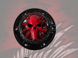 23.5+ Punisher skull themed fuel cap assembly