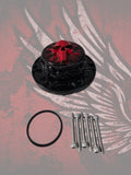 23.5+ Punisher skull themed fuel cap assembly