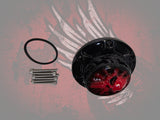 23.5+ Punisher skull themed fuel cap assembly
