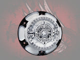 23.5+ Aztec calendar themed fuel cap assembly