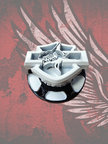 23.5+ Shark Shield themed fuel cap assembly