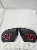 98-2023 Road Glide Innenverkleidung 3D Schlagring Lautsprecher Grill Abdeckungen Set