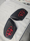 98-2023 Road Glide Innenverkleidung 3D Schlagring Lautsprecher Grill Abdeckungen Set