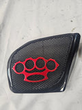98-2023 Road Glide Innenverkleidung 3D Schlagring Lautsprecher Grill Abdeckungen Set