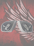 98-2023 Road Glide Innenverkleidung 3D Eagle Lautsprecher Grillabdeckungen Set