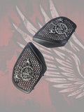 98 to 2024+ Road Glide 3D Viking shield speakers grill covers set