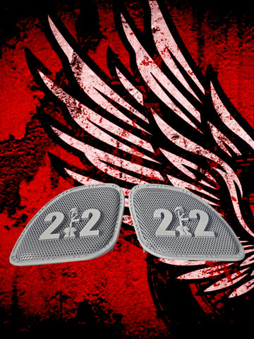 98 to 2026+ Road Glide 3D soldiers cross 22 speakers grill covers set