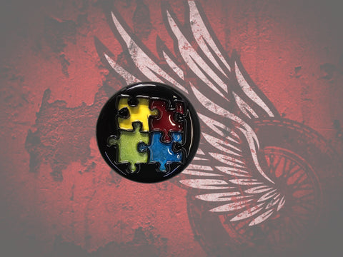 3D autism awareness fuel cap