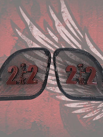 98 to 2026+ Road Glide 3D soldiers cross 22 speakers grill covers set