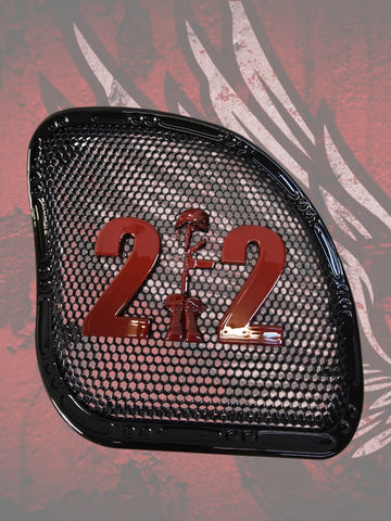 98 to 2026+ Road Glide 3D soldiers cross 22 speakers grill covers set