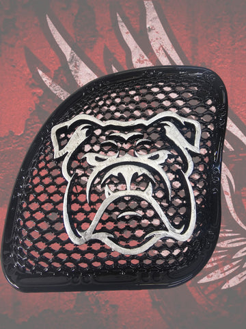 98 to 2027+ Road Glide 3D bulldog speakers grill covers set