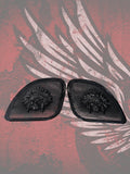98-2024+ Road Glide 3D skull warbonnet speakers grill covers set