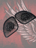 98-2024+ Road Glide 3D skull warbonnet speakers grill covers set