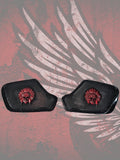 18 to 26+ Indian Chieftain skull warbonnet inner speaker grills set