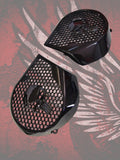 97-25+ Harley inner 3D punisher speakers grill covers set