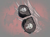 97-25+ Harley inner 3D punisher speakers grill covers set