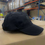 Murdered Out Black Ripstop Full Fabric American Flag Range Hat