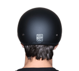 DOT Approved Daytona Skull Cap Half Shell Motorcycle Helmet - Beanie Style for Motorcycles, Cruisers, Scooters, and Mopeds - Hi-Gloss Black