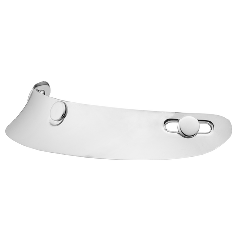 Mini Scoop Visor- Chrome