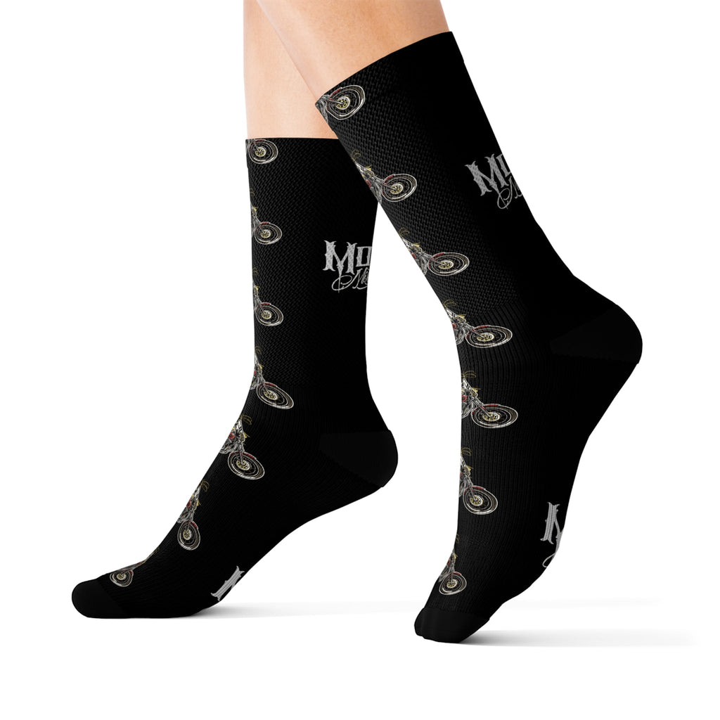MOONSMC® Red Rider FXR Sublimation Socks – Brock Black Customs