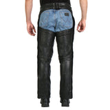 Hot Leathers 2 Pocket Mesh Lined Leather Chaps