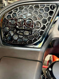 98-2024 Road Glide 3D brass knuckles speakers grill covers set