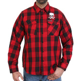 Hot Leathers FLM2103 Men's 'Skull and Bones' Flannel Long Sleeve Shirt