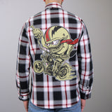 Hot Leathers FLM2104 Men's 'Bobber Monster' Flannel Long Sleeve Shirt