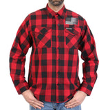 Hot Leathers FLM2110 Men's 'Bullets' Flannel Long Sleeve Shirt