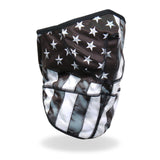 Hot Leathers FWC2004 Grey American Flag Face Wrap Neck Warmer