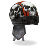 Hot Leathers Jumbo Skull  Headwrap HWH1098