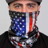 Hot Leathers HWN2025 Patriot Skull Neck Gaiter