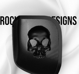 24+ Harley Davidson bag lid Speaker Grill Cover Ancient Skull