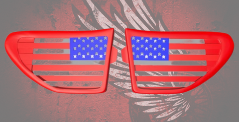 14 to 18 Indian American flag themed inner speaker grills set