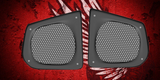 86-95 Harley inner decorative speakers grill covers set