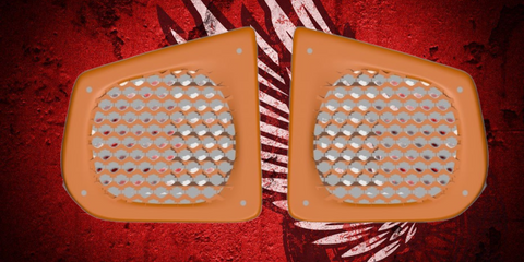 86-95 Harley inner decorative speakers grill covers set