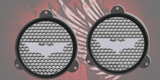 97-25+ Touring 3D Batman speakers grill covers set