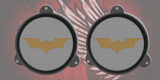 97-25+ Touring 3D Batman speakers grill covers set