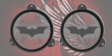 97-25+ Touring 3D Batman speakers grill covers set