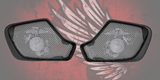 19 to 26+ Indian Chieftain USMC themed inner speaker grills set