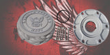 23.5+ Navy themed fuel cap assembly
