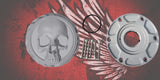 23.5+ ancient skull themed fuel cap assembly