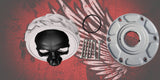 23.5+ ancient skull themed fuel cap assembly