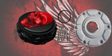 23.5+ screaming skull themed fuel cap assembly