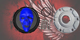 23.5+ screaming skull themed fuel cap assembly