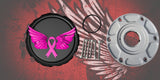 23.5+ ribbon and wings themed fuel cap assembly