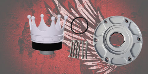23.5+ Crown themed fuel cap assembly