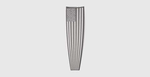 08+ touring console insert American flag